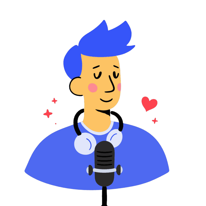 Illustration of a person wearing a headset microphone, the structured follow-up questions Google now asks reviewers on a Google Business Profile