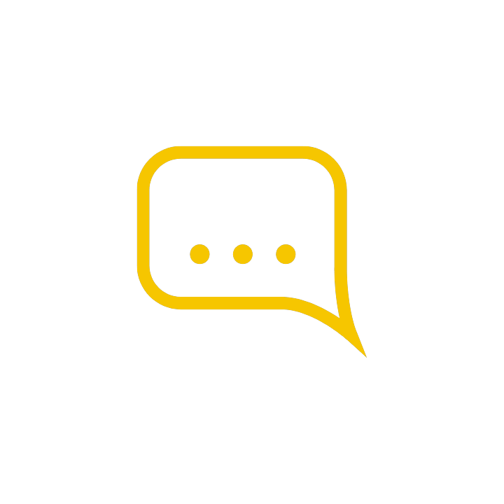 Illustration of a yellow chat bubble, the Google Business Profile Q&A section and weekly posts that keep a listing active